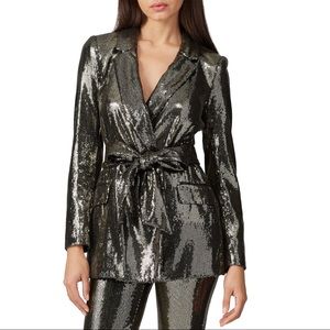 Badgley Mischka Gold Sequin Blazer